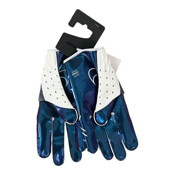 Nike Vapor Jet 7.0 Football Gloves White Purple Size Large NWT - Picture 4 of 6